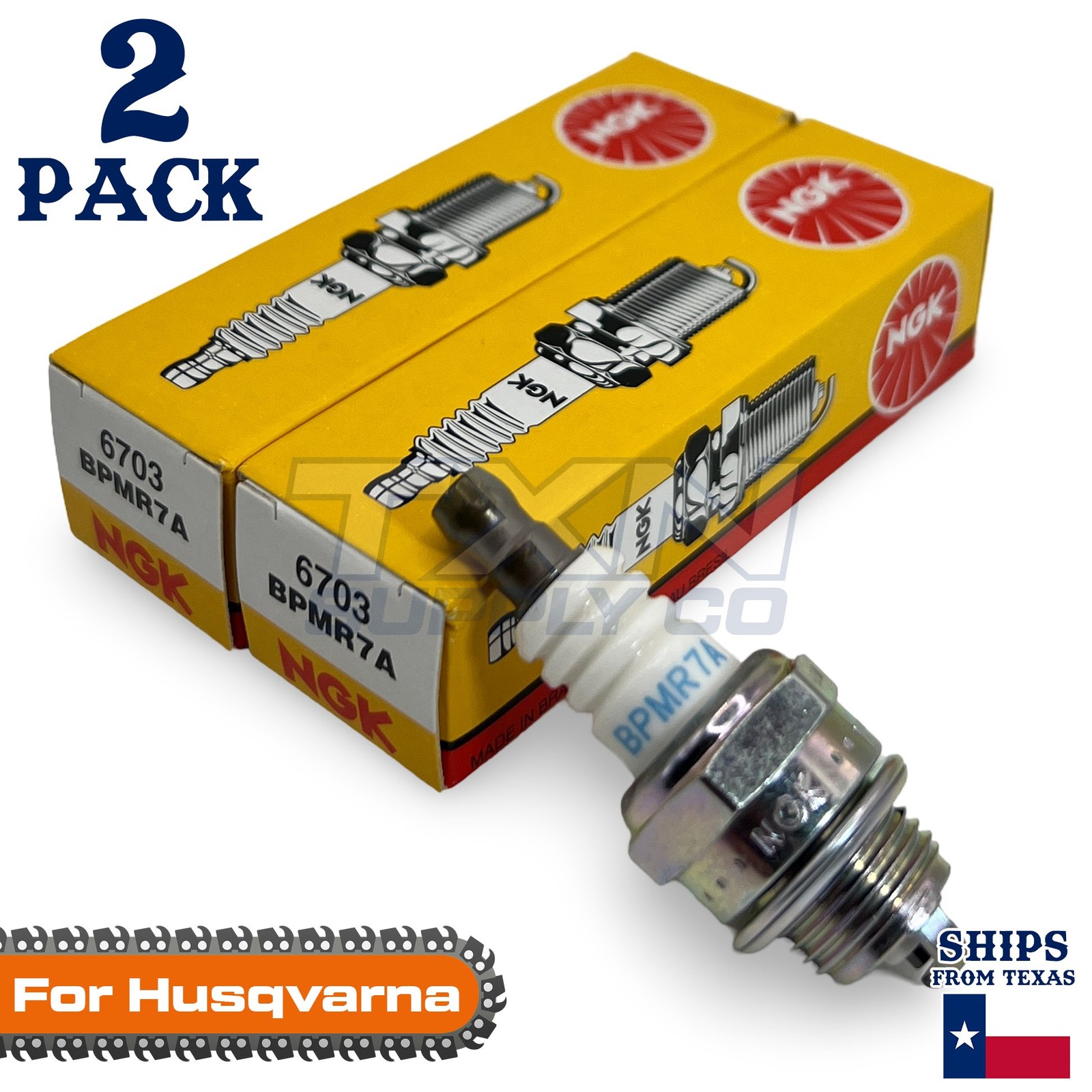 2 Pack NGK Spark Plug - For 346XP Husqvarna Chainsaw
