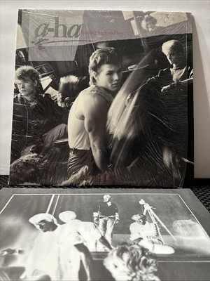 A-HA - HUNTING HIGH AND LOW 1985 LP WARNER BROS  10TRX - SHRINK -CLEAN COPY - NM