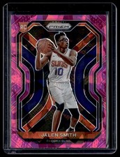 2020-21 Panini Prizm Pink Cracked Ice Jalen Smith Rookie Phoenix Suns