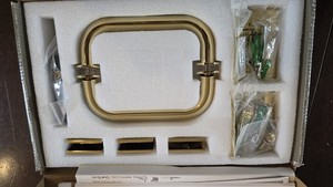 Glass Warehouse Wall Hinge Hardware Pack Shower Door Brass Polished Gold