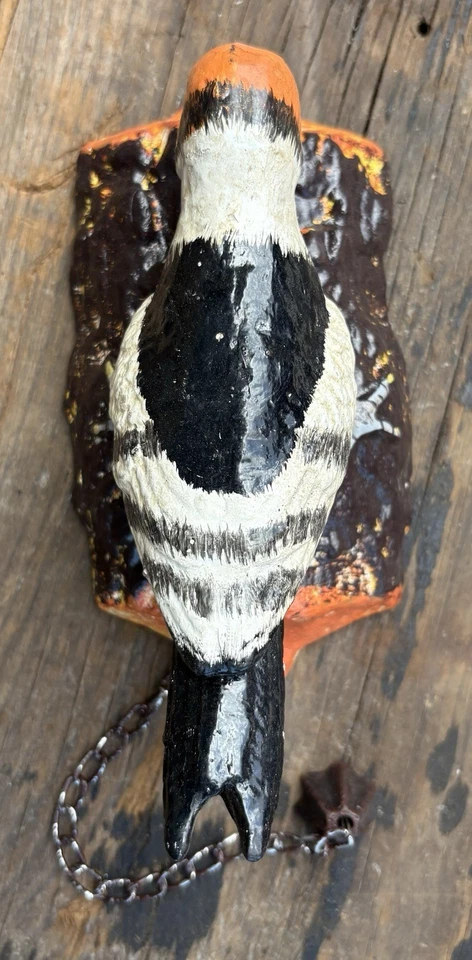 啄木鸟拉链铸铁门敲门器,6.5 英寸 x 3.5 英寸 x 3.5 英寸 — 第 3/4 张图片