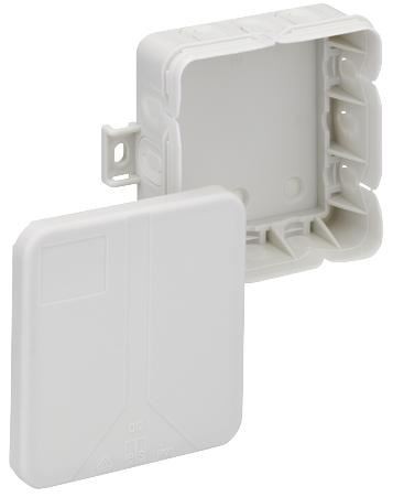 SPELSBERG - Kotak Sambungan Polypropylene IP20 Kelabu 12 Lubang - 85x85x37mm - Picture 1 of 1