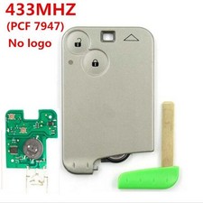 Smart Card Remote Key Fob 433mhz Chip For Renault Laguna Espace 2 Button W Blade