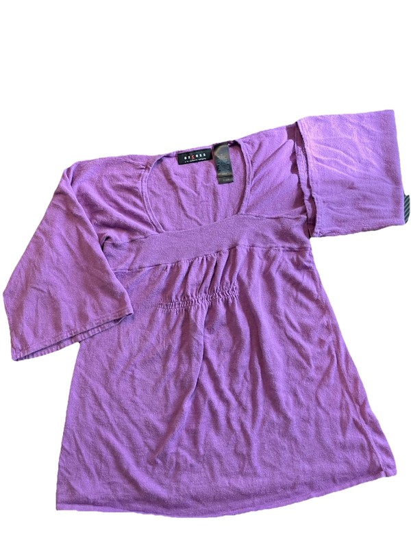 Girls’ Purple Knit Tunic Top