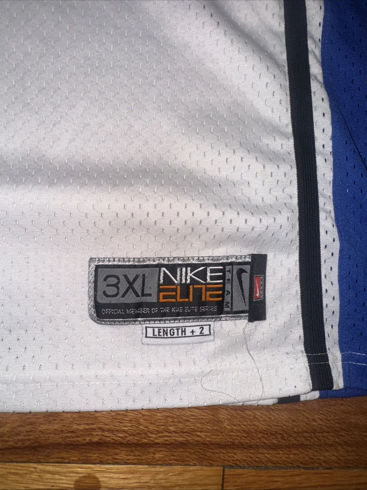 Camiseta deportiva de baloncesto blanca vintage Y2K Nike Elite Duke Blue Devils #2 para hombre 3XL USADA EN EXCELENTE ESTADO Foto 2 de 4