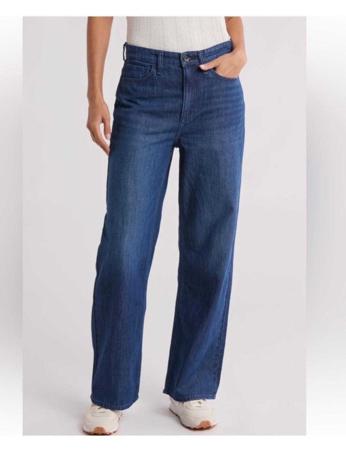 Rag & Bone Lori Mid Rise Wide Leg Dark Wash Denim Jeans Size 29