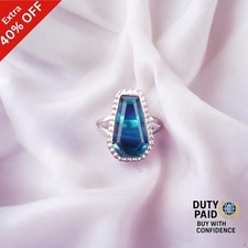 Valentines Sale 925 Sterling Silver Natural Apatite Band Promise Ring Jewelry