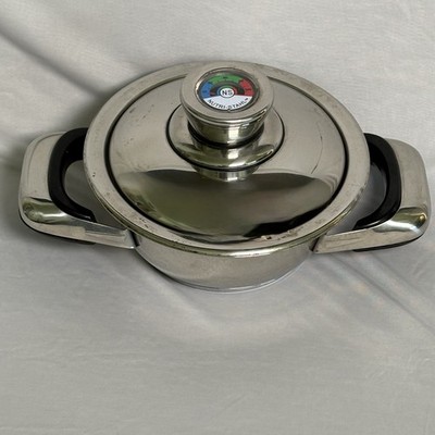 Nutri Stahl Nutri Thermic 24 Element Stainless 1 Quart Pot With Lid Saucepan