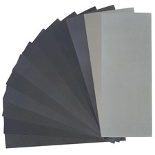 24PCS Wet Dry Sandpaper Assorted Grits 120-3000 for Wood Metal