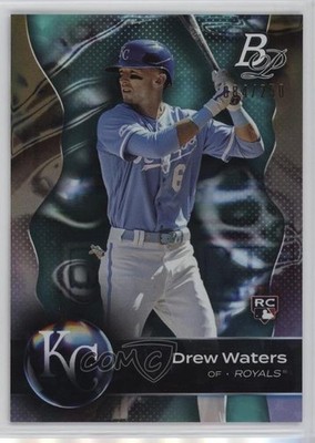 2023 Bowman Platinum Aqua Ice Foil /250 Drew Waters #24 Rookie RC 0vd2