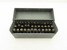 CH Hanson 43Y654 Steel Letter Number Stamp Punch Set 3/8" Character A-Z