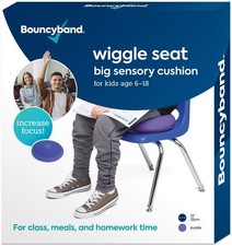 Bouncyband   Wiggle Seat   Purple, 13  D   Large Sensory Cushion for Kids