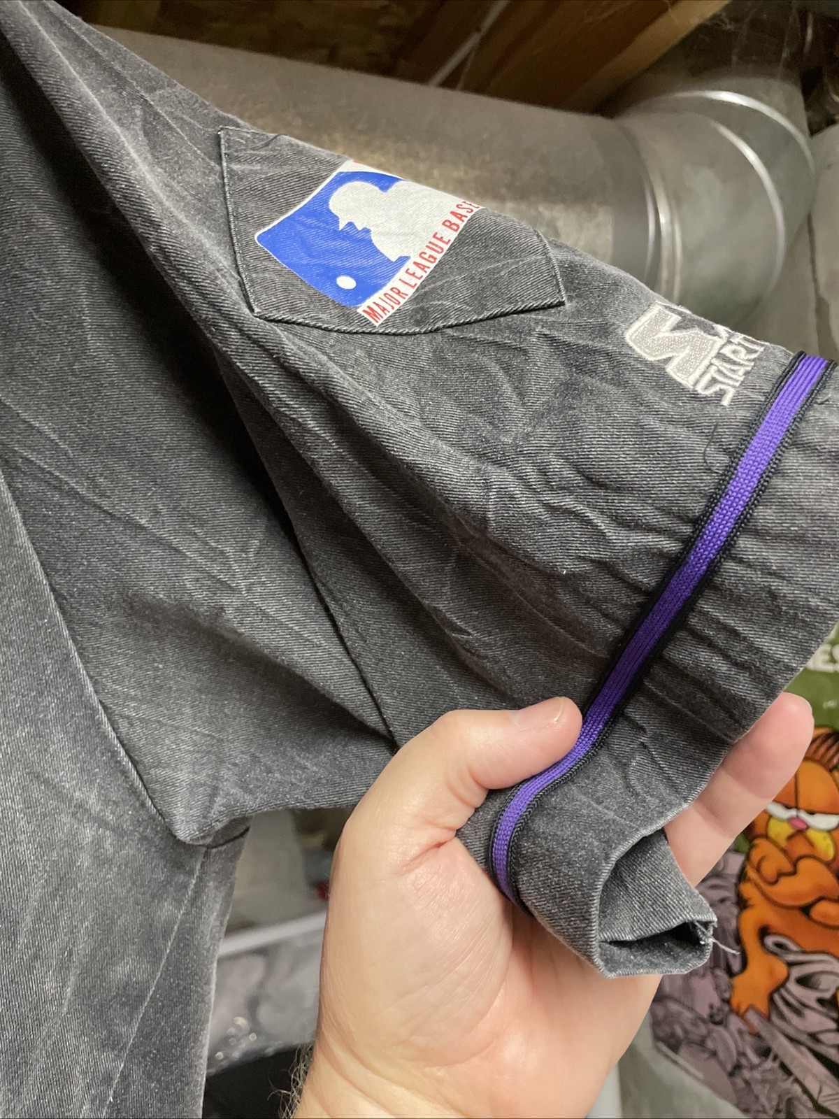 Vintage 90s Starter MLB Colorado Rockies Back Acid Wash Baseball Jersey Mens Xxl