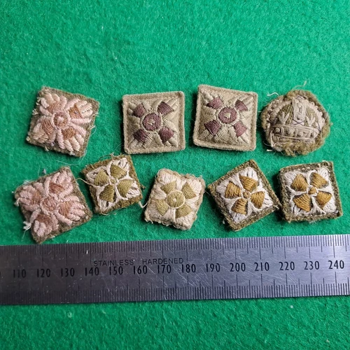 WW1 WW2 British Army Officer Cloth Rank Pips Crown Badge