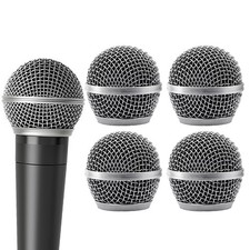 4 Pack SM58 Microphone Head Replacement Standard Size Grille Mic Replacement wit