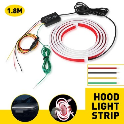 For Car Truck 12V 5.9FT LED Flow Scan Start Up Hood Strip Turn Signal DRL Light