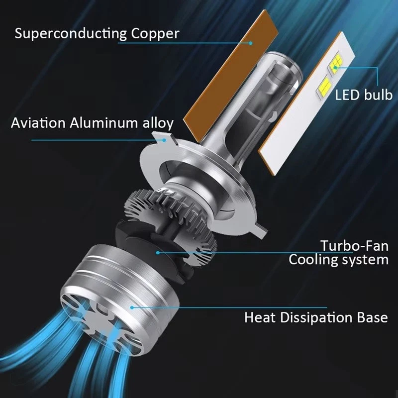 Faros LED redondos de haz alto-bajo DRL de 7" para Ford F600 F700 F7000 1970-1979 Foto 3 de 4