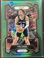 Tre Jones 2023-24 Prizm Basketball #232 GREEN PRIZM San Antonio Spurs