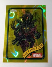 2025 TOPPS CHROME MARVEL FIN FANG FOOM YELLOW LAVA REFRACTOR #53