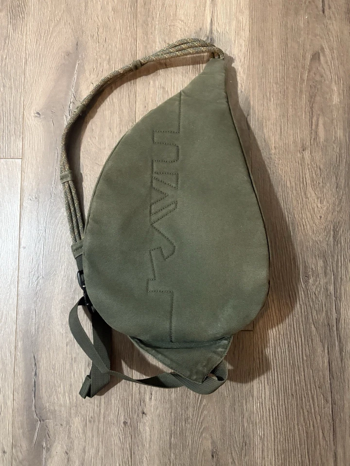Kavu Mini Rope Bag - Faded Black/Dark Gray - Fair Condition - Image 4 of 4