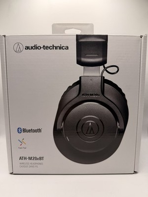 Audio-Technica ATH-M20XBT Wireless Over-Ear Bluetooth Headphones - Black (New)
