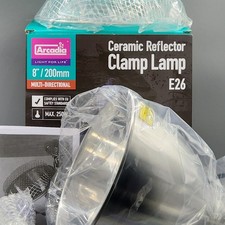 Arcadia Ceramic Reflector Clamp Lamp E26 8"/200mm Max 250W RARM160Z