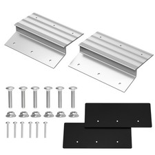 SAL Aluminum Ramp Top Kit, 2" &times; 12" Heavy Duty Loading Ramp Ends for Truck, M...