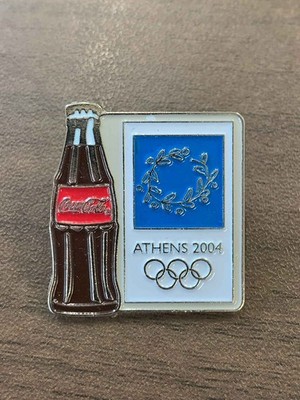 Athens Olympic '04 Official Pins Pin Badge, Coca Cola Japan[E14892]8e4