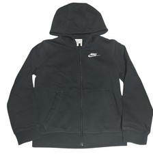 Nike Hoodie Black Size Kids Boys Girls Size Small 4-5 Full Zip with Pockets