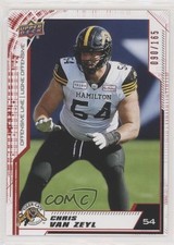 2020 Upper Deck CFL Red 90/165 Chris Van Zeyl #20 r6v