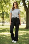 Isabel Maternity Fold Down Active Wide Leg Leggings Black Size M NWT — photo 1