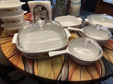 8 piece corning ware vintage rare- spice of life and blue cornflower