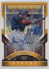 2015 Elite Extra Edition Status Gold Die-Cut Prospects /5 Javy Guerra Auto 9bg