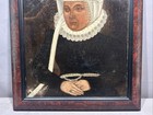16thC Antique ELIZABETHAN LADY & RUFFLED COLLAR Old ESTATE Oil PORTRAIT PAINTING — photo 3