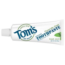 Tom's of Maine Travel Size Fluoride-Free Fresh Mint Toothpaste - 3 oz