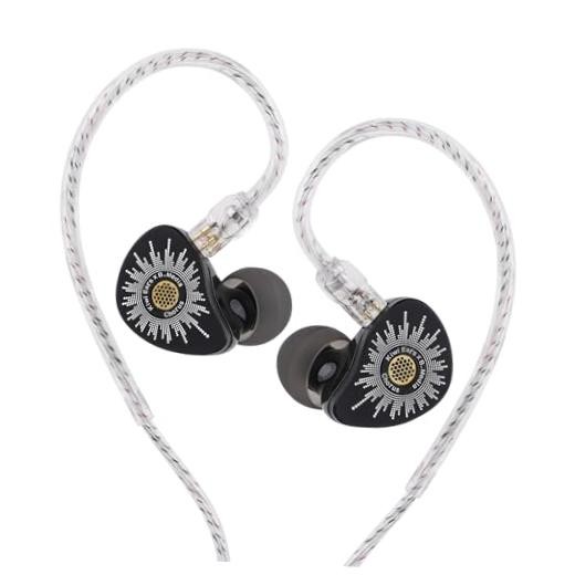 Kiwi Ears x B_Media Chorus DLC Dynamic Driver In Ear 1 3.5mm with Mic Black
