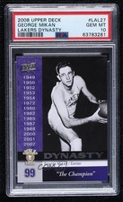 2008-09 Upper Deck Los Angeles Lakers Dynasty George Mikan PSA 10 GEM MT HOF 0l2