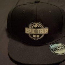 Black  Epic Trip XIII  Graphic Print Snapback...