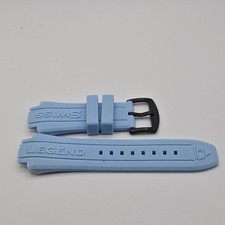 Swiss Legend Neptune Watch Strap Band Silicone Light Blue for 53mm model ONLY