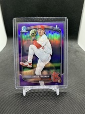 2025 Bowman Draft Tanner Franklin Chrome Purple Refractor 1st #88/250 Cardinals