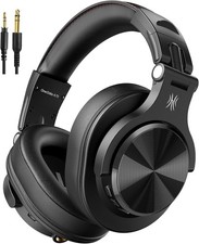 OneOdio A70 Bluetooth Over-Ear Headphones Hi-Res Wired DJ Studio Black