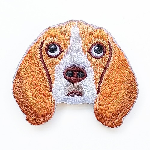 2pcs Brooch Pin Embroidery Cartoon Lifelike Beagle Cute Dog Children Unique - Picture 2 of 4