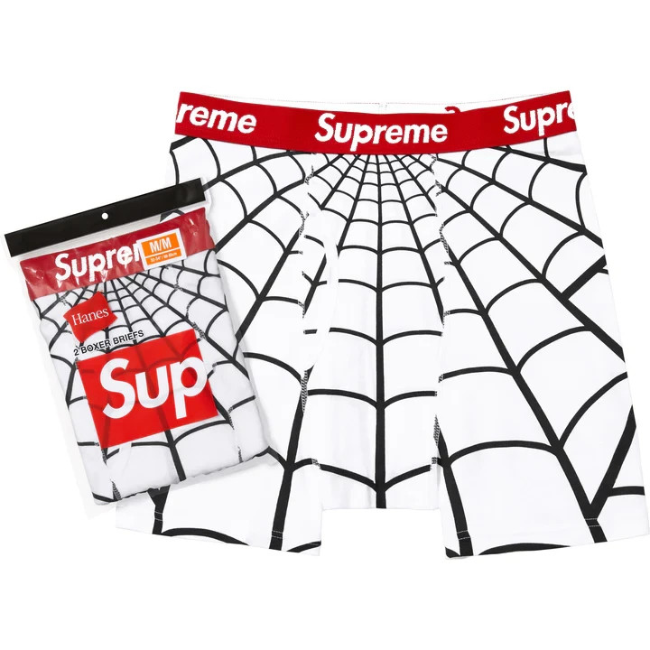 Supreme Hanes Spider-Man Boxer Briefs② Supreme Hanes Spider-Man Boxer Briefs (2 Pack) Black - SS26 - US