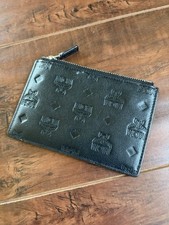 MCM Black Zip Wallet - Card Holder