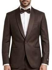 Exclusive mens suit brown tuxedo wedding suit party suit slim fit