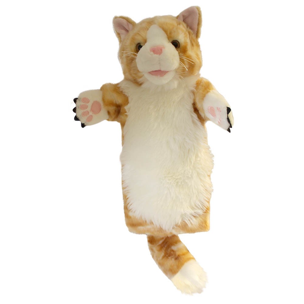 Ginger Cat puppet Ginger Tabby Cat hand puppet cats puppets long sleeved puppet