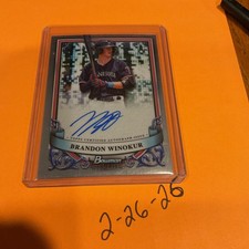 Brandon Winokur 2024 Bowman Sterling Autograph Card #PA-BWI