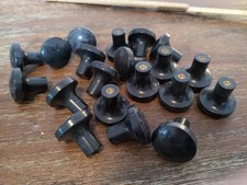 15 M&ouml;belkn&ouml;pfe Kunststoff schwarz, 3cm Durchmesser