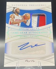 2021-22 National Treasures Jerami Grant Game Gear Jersey Auto 1/1 One Of One