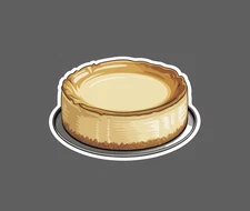 Cheesecake Sticker Waterproof Decal Dessert Food Dinner Gift NEW